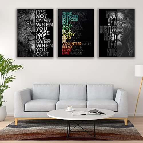 Motivational Canvas Painting Wall Art Execution Grind Hustle Inspirational Wall - Image 5