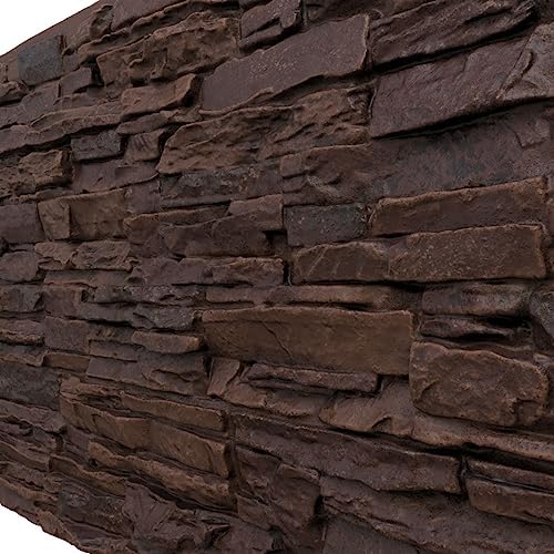 EverStone Canyon Ridge Faux Stone Panel, 45 3/4"W x 24 1/2"H x 1 1/4"D - Image 7