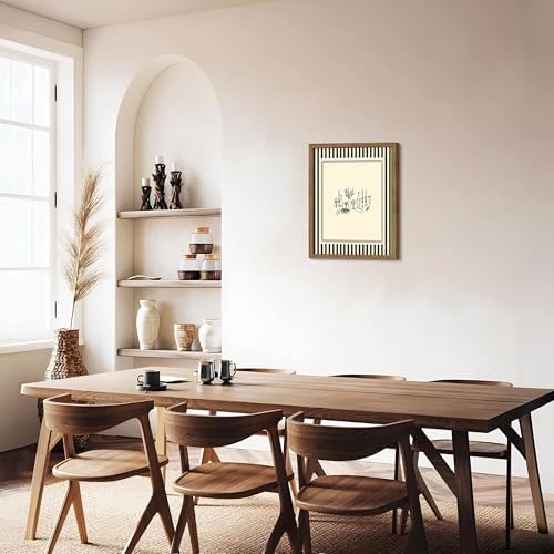 Framed Vintage Striped Kitchen Wall Art, Cozy Dining Table Supper Canvas Print - Image 7