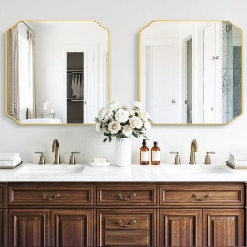 Gold Vanity Bathroom Mirror - Image 7