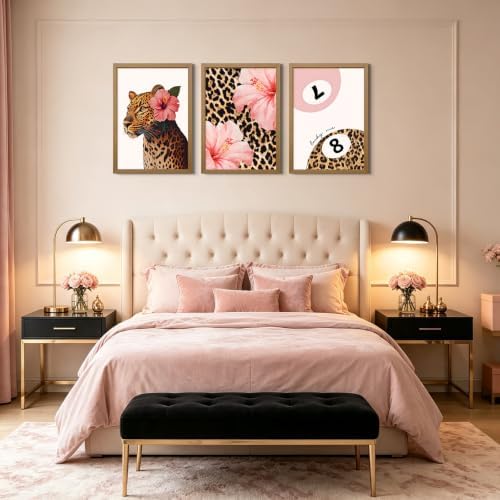 Pink Cheetah Wall Art Leopard Y2k Canvas Wall Decor Trendy Cheetah Poster - Image 6
