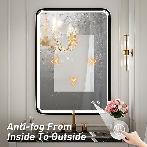 20x28 Inch LED Lighted Bathroom Mirror - Image 5