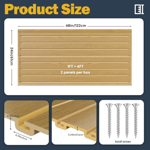 Slat Wall Paneling 2 x 4ft, Slatwall Garage Wall Organizer - Image 3