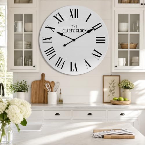 ARTPOWER 35.5" Extra Large Giant Farmhouse Wall Clock - Image 6