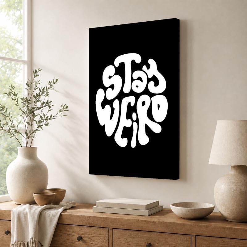 InkFlow Posters Stay Weird Canvas Poster - Image 4