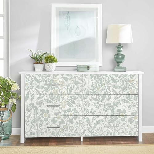 Heroad Floral Contact Paper Green Peel and Stick Wallpaper Botanical Self - Image 2