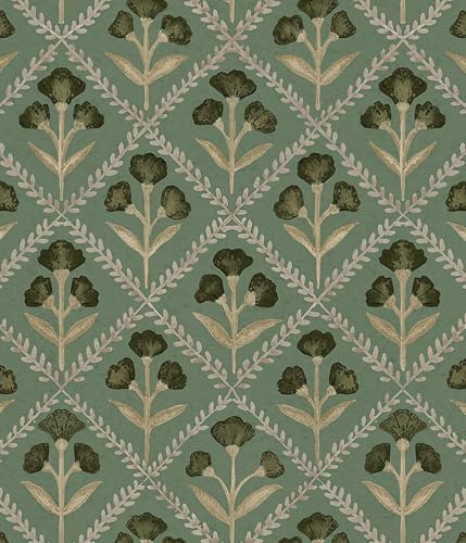 Orainege Peel and Stick Wallpaper Vintage Floral Wallpaper Self Adhesive by Orainege