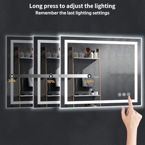 32"x40" LED Bathroom Mirror - Image 6