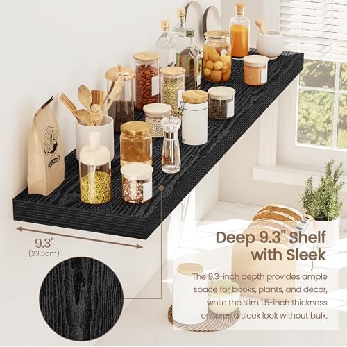 Vivelove Floating Shelves 9 inch Deep 40”Long Set of 2 - Image 5