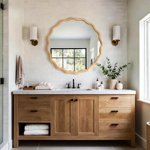 AMOISE Round Wavy Wall Mirror - Image 7