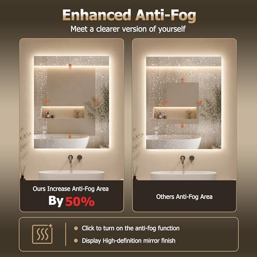 48"X30" LED Bathroom Mirror - Image 5