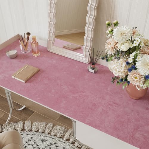 CRE8TIVE Coral Pink Self Adhesive Crinkle Crushed Velvet Flocking Liner - Image 3