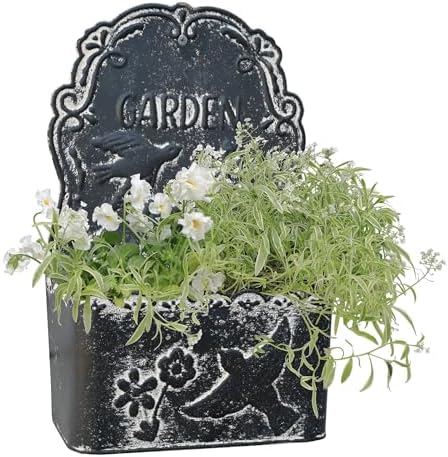 BIG FORTUNE Metal Wall Mount Planter Wall Vases by BIGFORTUNE