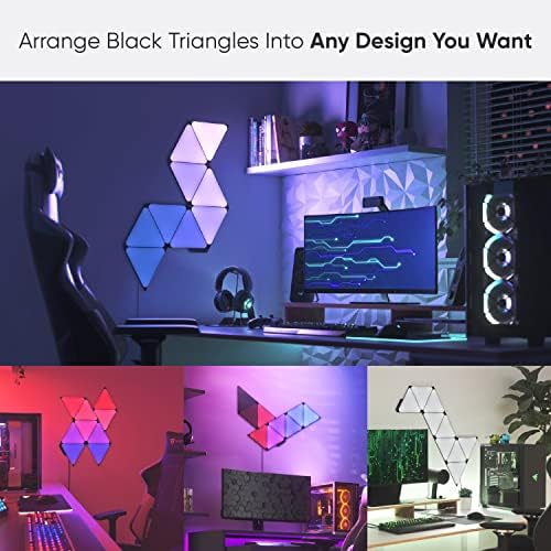 Nanoleaf Shapes Triangle Lights, Smart RGBW LED Wall Light Panels - Image 2