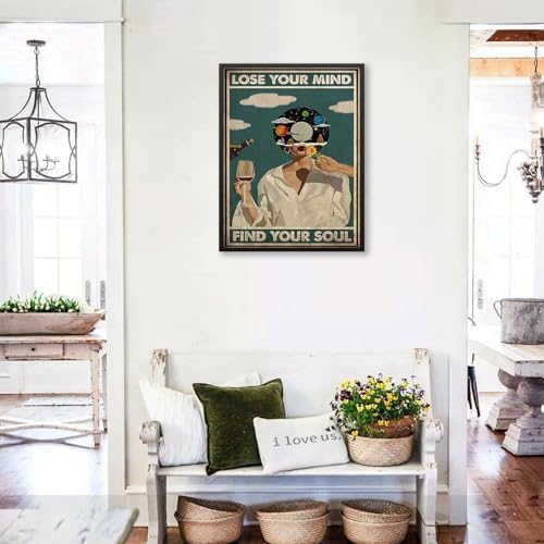 Lose Your Mind Find Your Soul Posters Maximalist Wall Art Retro Mid Century - Image 4