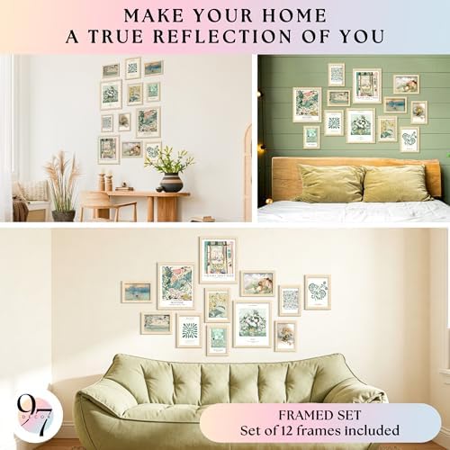 97 Decor Sage Green Boho Framed Wall Art - Image 4
