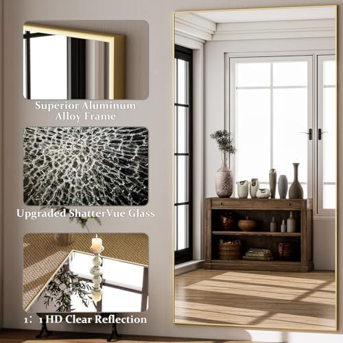 GLSLAND 71"x31" Full Length Mirror Large Floor Mirror - Image 3
