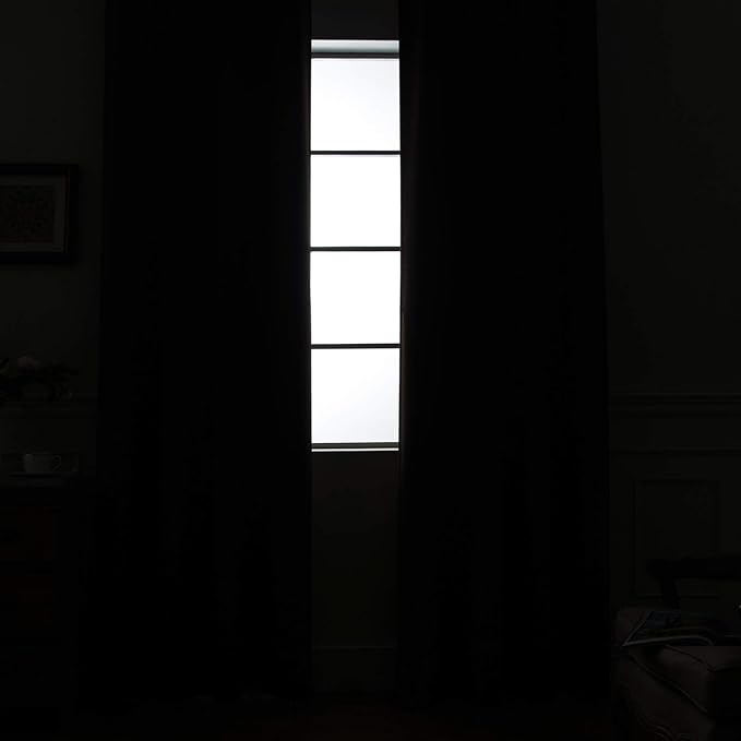 Yakamok 100% Blackout Curtains 84 Inches Long, 2 Thick Layers Heat and Full - Image 9