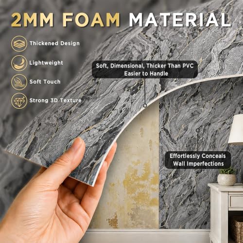 Self Adhesive Foam Wall Mural Roll 47.27" Extra Wide, 9.19 Ft Long - Image 4