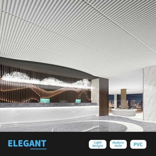 Art3d Semi-Cylinder 3D Drop Ceiling Tiles, 2 x 4 ft - Image 2