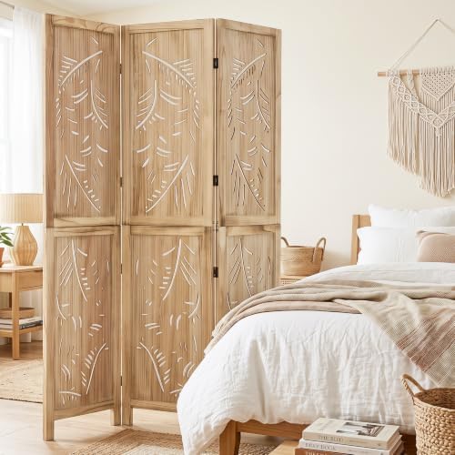 GIANTEX 3 Panel Boho Room Divider - Image 2