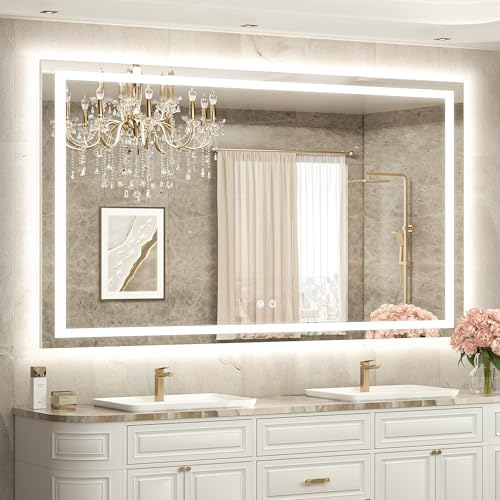 TETOTE 60 x 40 LED Lighted Bathroom Mirror by TETOTE