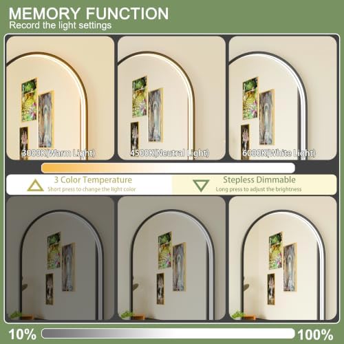 20"x30" Black LED Bathroom Mirror - Image 2