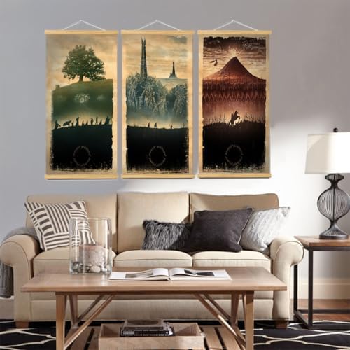 Middle Earth Landscape Wall Art Prints Canvas PaintingFantasy Posters, Wall - Image 2