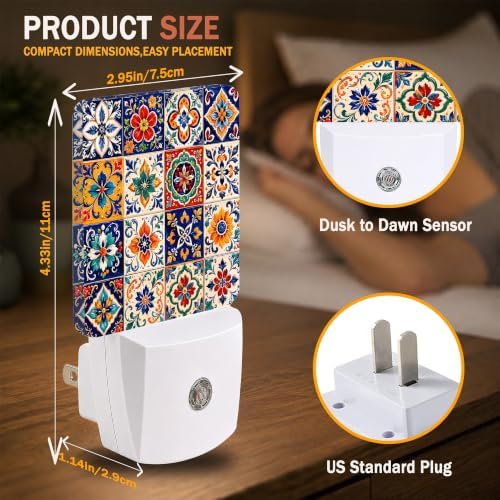 Night Light, Dusk to Dawn Nightlights Plug-in Wall Decorative - Image 3