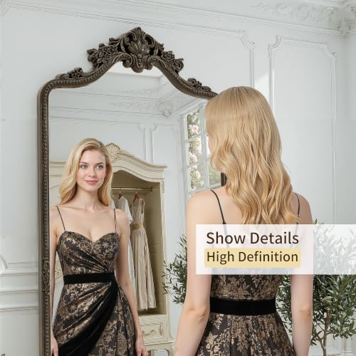 76"x34" Bronze Arched Full Length Mirror - Image 3