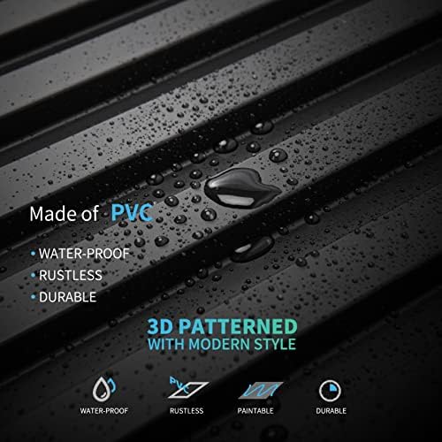 Art3d 3D Fluted Textured Slat Wall Panels, 19.7 x 19.7 in - Image 6