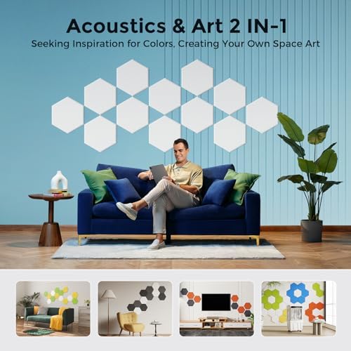 Self-Adhesive Acoustic Panels, 2nd Generation Sound Absorbing Panel, - Image 5