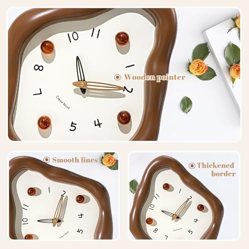 JUSTUP 12 Inch Modern Wall Clock, Creative Rhombus Battery Powered Clock - Image 4