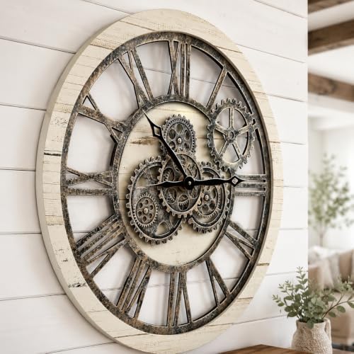 The B-Style Large Wall Clock 24 inch Desert Beige by TheB-StyleTB