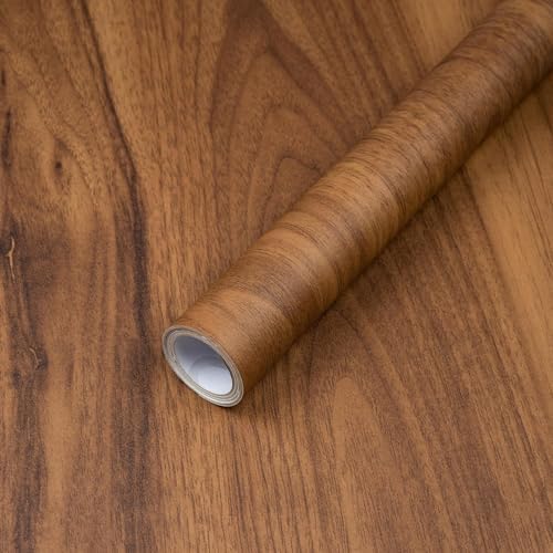 Wood Contact Paper Peel and Stick Thicken Vintage Wood Grain Wallpaper by Arrost