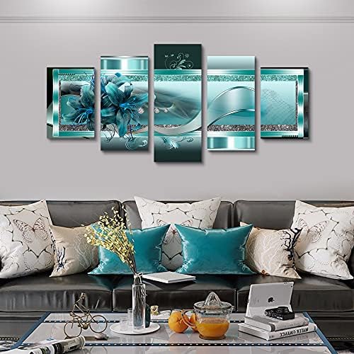 LUDUHU Extra Large Orchid Flowers Canvas Print - Image 2