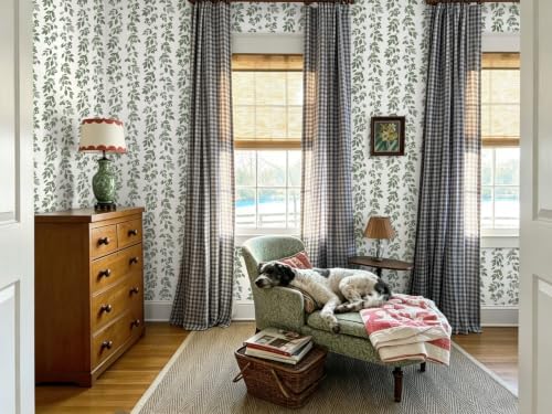 Heroad 17.3''x196'' Green Wallpaper Vintage Peel and Stick Wallpaper Leaf - Image 6