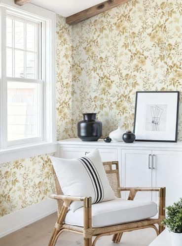 Erfoni Boho Floral Peel and Stick Wallpaper Floral Leaf Contact Paper - Image 6