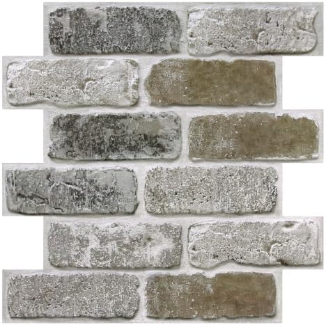 COMSTICKC 3D Faux Brick Wall Panels Peel and Stick by COMSTICKCDECOR