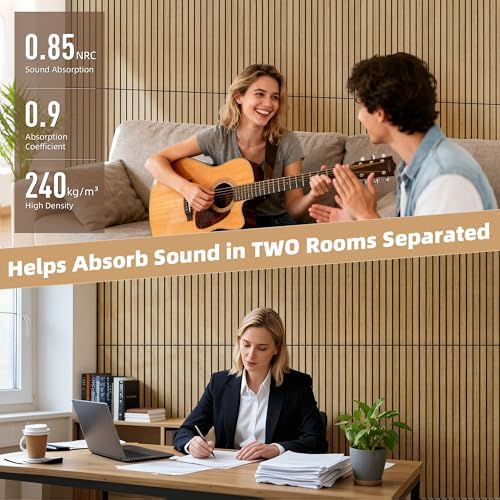 TO-TH Soundproof Panels Decorative Noise Absorbing Wall Panel 4 Pack - Image 5