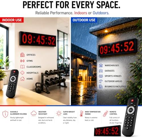 XW big oversized clock/timer 28", indoor and outoor use, - Image 2