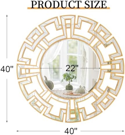 Chende Large Round Mirror - Image 5