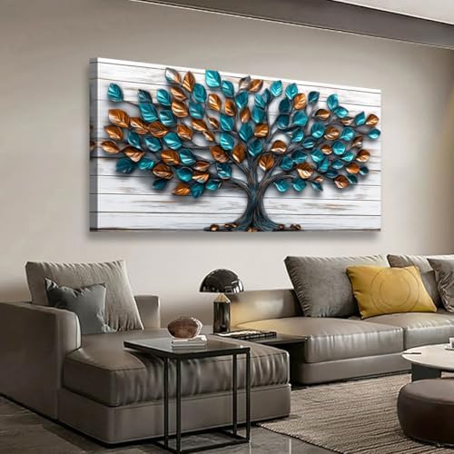 Tree Nature Wall Art Bedroom Abstract Wall Decor Living Room, Tree of Life - Image 5