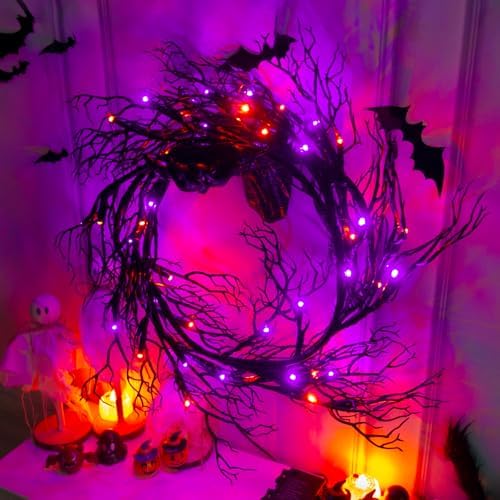 6 Ft Halloween Decor Vine with 45 LED Lights, Adjustable Shape - Image 4