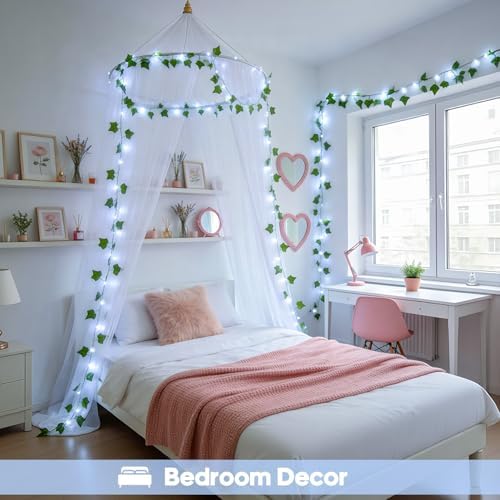 JMEXSUSS 33Ft Vines with Lights Battery Operated, 100 LED - Image 2