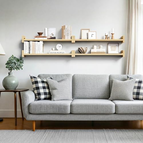Solid Wood Floating Shelf, 23.6" Wall Shelf - Image 2