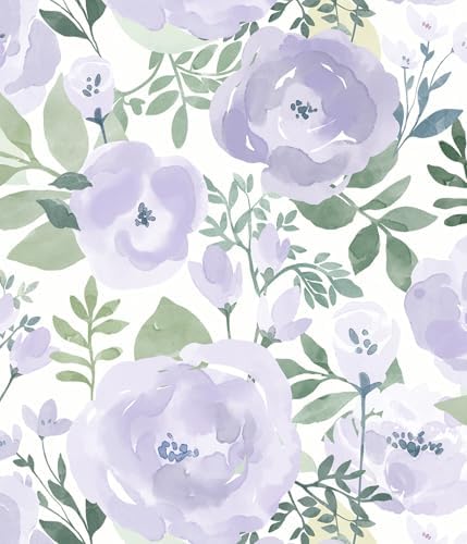 Orainege Peony Floral Wallpaper Peel and Stick Wallpaper Self Adhesive by Orainege