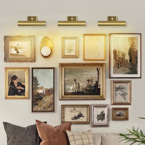 Modern 12in Brass Picture Lights - Image 6