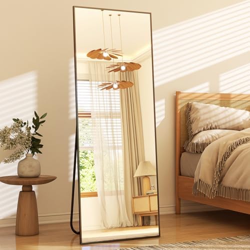 GLSLAND 58"x18" Full Length Mirror Full Body Mirror Freestanding Hanging or by GLSLAND