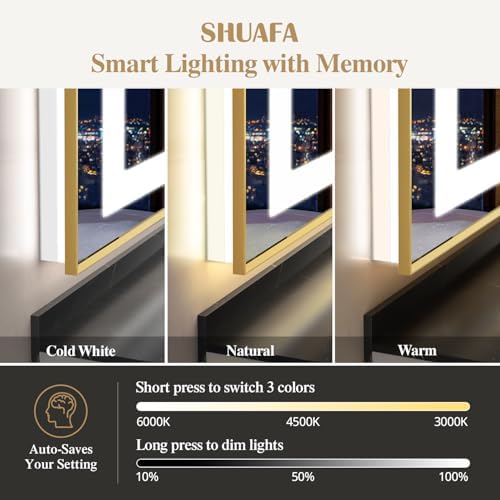 40X32 Inch LED Bathroom Mirror - Image 3